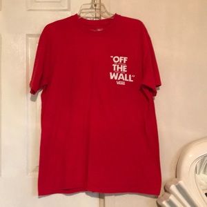 EUC Vans Red Short Sleeve T-shirt sz L